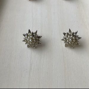 New vintage Pearl starburst earrings